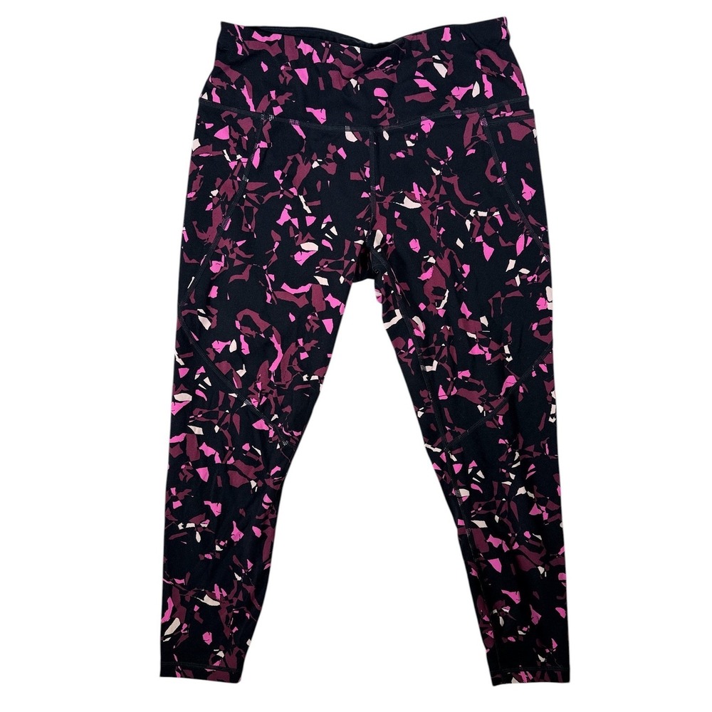 Sweaty Betty Power 7/8 Leggings Womens Medium Pink Purple Abstract‎ Camo SB5400A